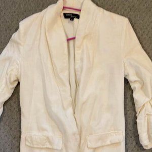 Cream colored linen blazer size medium